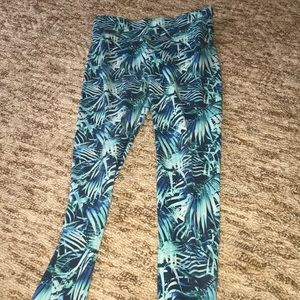 Victoria’s Secret Jungle Blue Leggings